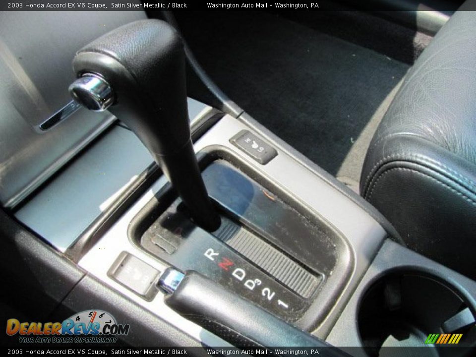 2003 Honda Accord EX V6 Coupe Satin Silver Metallic / Black Photo #17