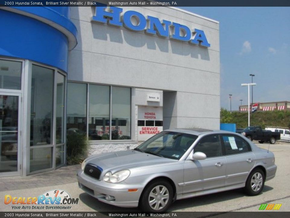 2003 Hyundai Sonata Brilliant Silver Metallic / Black Photo #1
