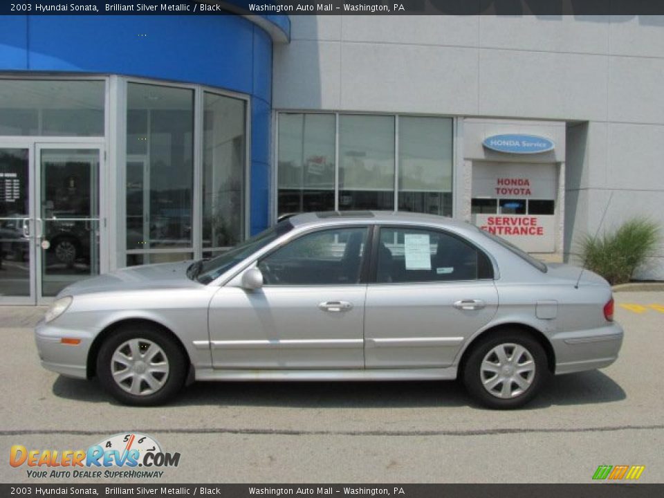2003 Hyundai Sonata Brilliant Silver Metallic / Black Photo #3