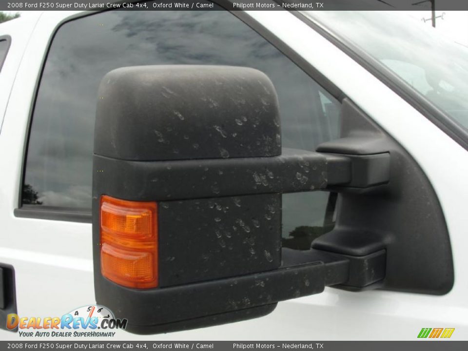 2008 Ford F250 Super Duty Lariat Crew Cab 4x4 Oxford White / Camel Photo #17