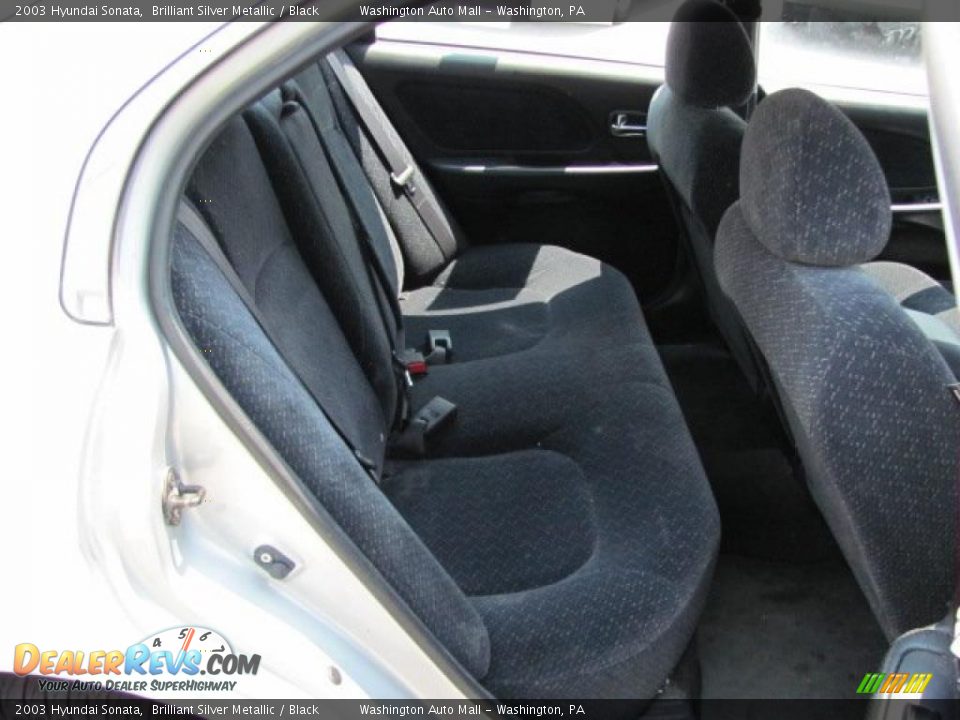 2003 Hyundai Sonata Brilliant Silver Metallic / Black Photo #13