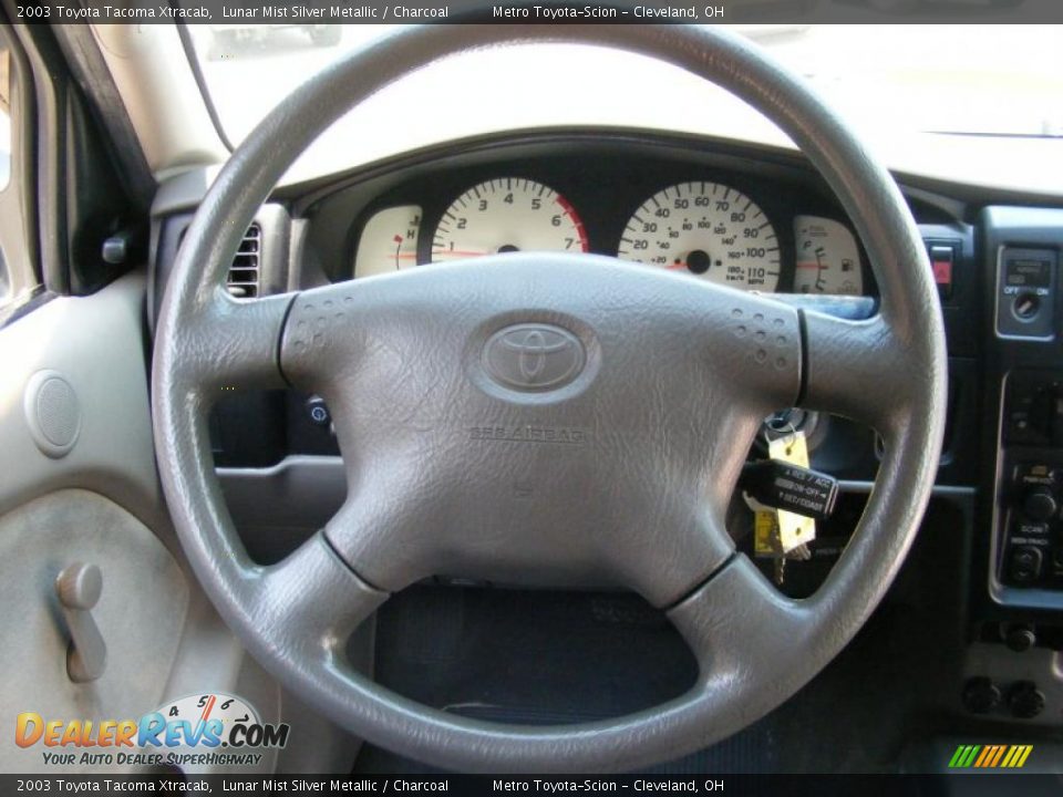 2003 Toyota Tacoma Xtracab Lunar Mist Silver Metallic / Charcoal Photo #16
