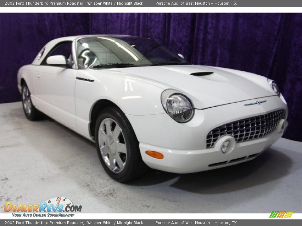 2002 Ford Thunderbird Premium Roadster Whisper White / Midnight Black Photo #1