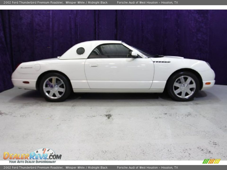 2002 Ford Thunderbird Premium Roadster Whisper White / Midnight Black Photo #3