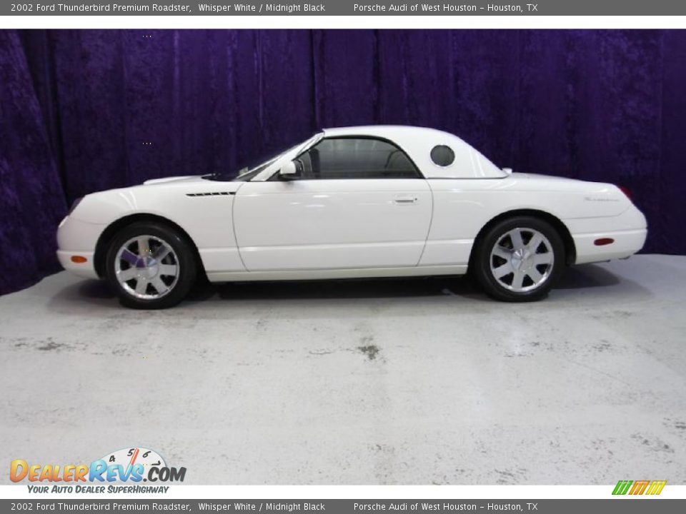 2002 Ford Thunderbird Premium Roadster Whisper White / Midnight Black Photo #5