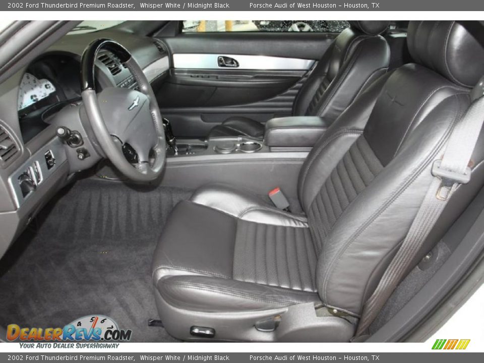 2002 Ford Thunderbird Premium Roadster Whisper White / Midnight Black Photo #8