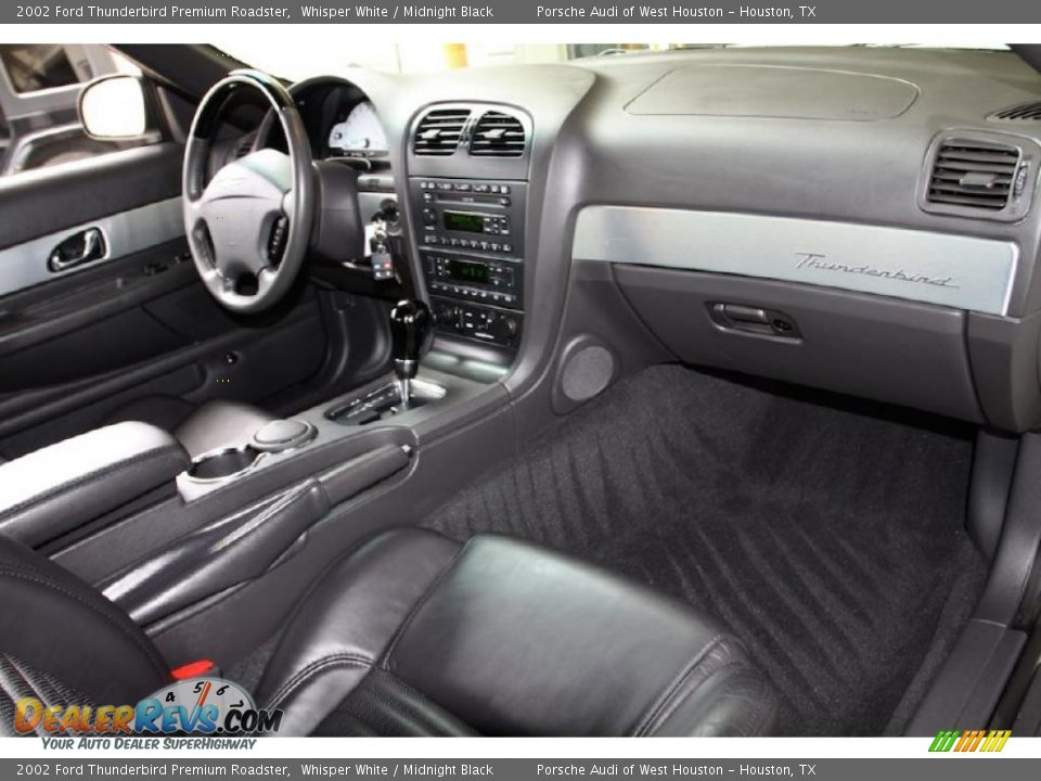 2002 Ford Thunderbird Premium Roadster Whisper White / Midnight Black Photo #9