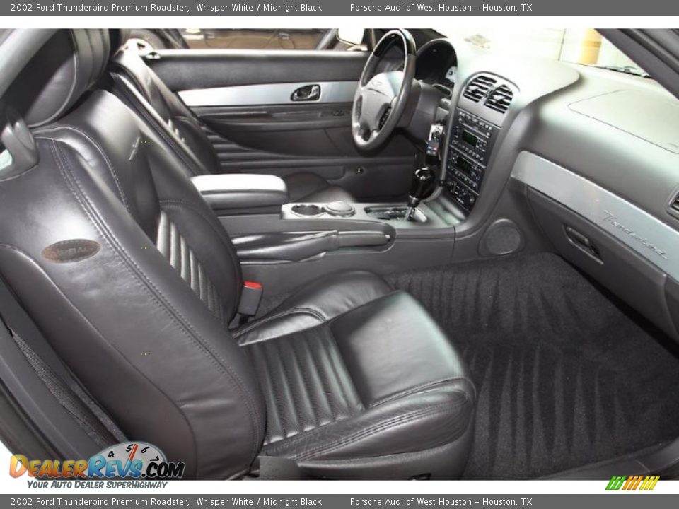 2002 Ford Thunderbird Premium Roadster Whisper White / Midnight Black Photo #14
