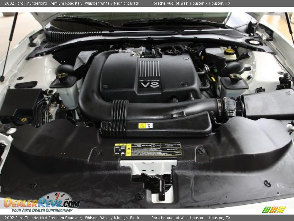 2002 Ford Thunderbird Premium Roadster Whisper White / Midnight Black Photo #17