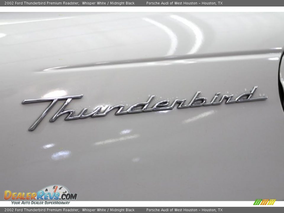2002 Ford Thunderbird Premium Roadster Whisper White / Midnight Black Photo #24