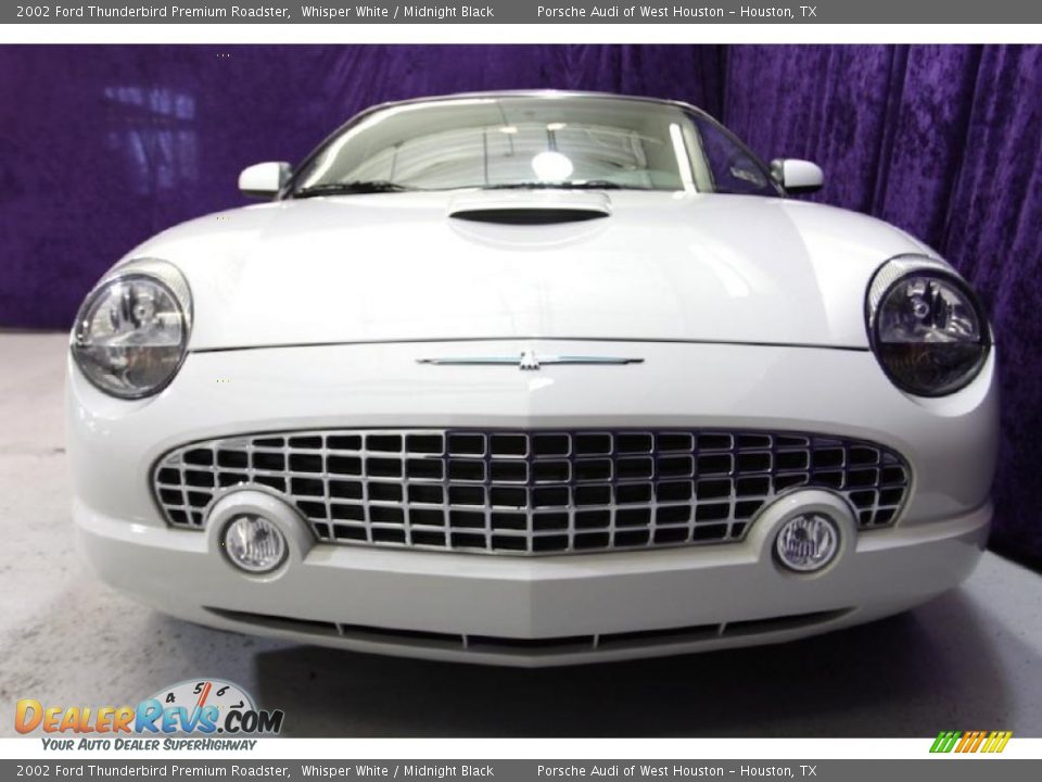2002 Ford Thunderbird Premium Roadster Whisper White / Midnight Black Photo #28