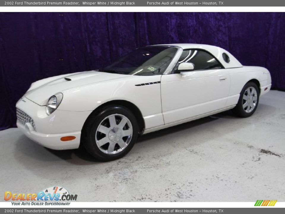 2002 Ford Thunderbird Premium Roadster Whisper White / Midnight Black Photo #30