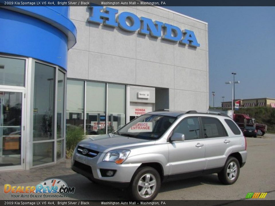 2009 Kia Sportage LX V6 4x4 Bright Silver / Black Photo #1