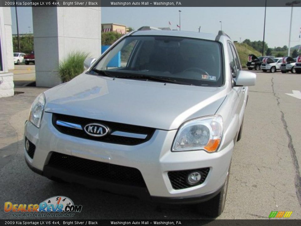 2009 Kia Sportage LX V6 4x4 Bright Silver / Black Photo #3
