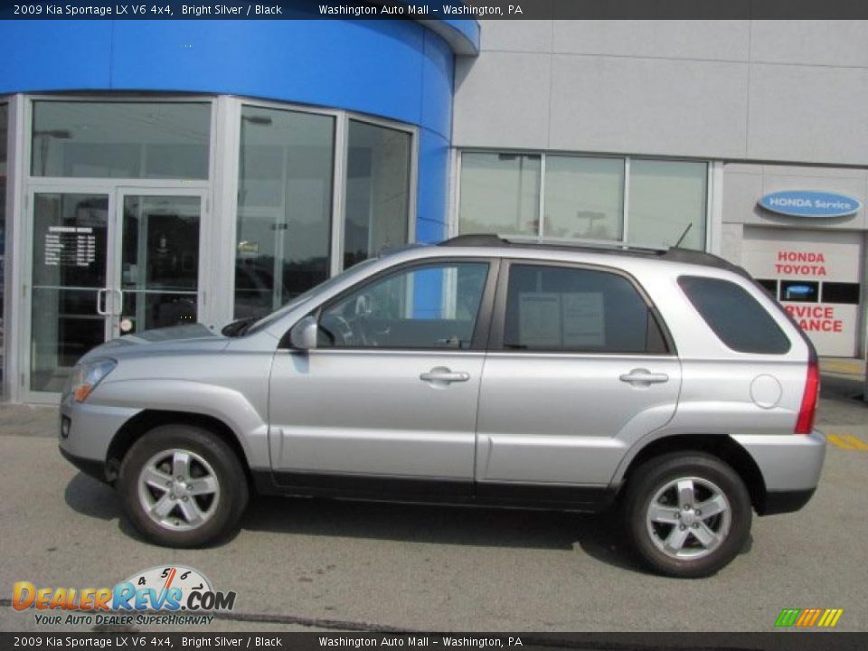 2009 Kia Sportage LX V6 4x4 Bright Silver / Black Photo #4