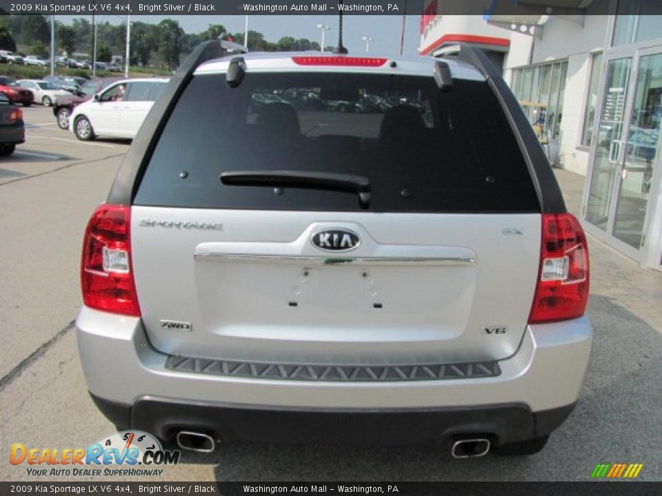 2009 Kia Sportage LX V6 4x4 Bright Silver / Black Photo #6