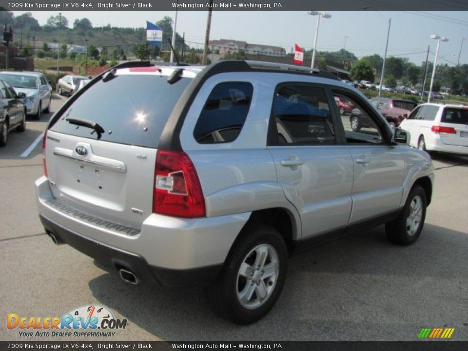 2009 Kia Sportage LX V6 4x4 Bright Silver / Black Photo #7