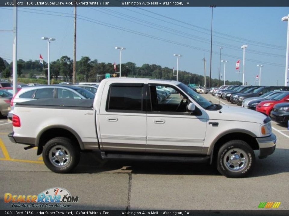 01 Ford F150 Lariat Supercrew 4x4 Oxford White Tan Photo 8 Dealerrevs Com