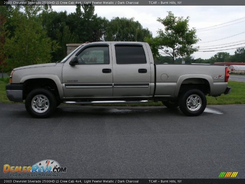 2003 Chevrolet Silverado 2500HD LS Crew Cab 4x4 Light Pewter Metallic / Dark Charcoal Photo #2