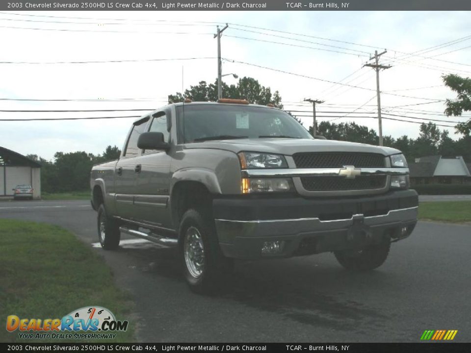 2003 Chevrolet Silverado 2500HD LS Crew Cab 4x4 Light Pewter Metallic / Dark Charcoal Photo #4