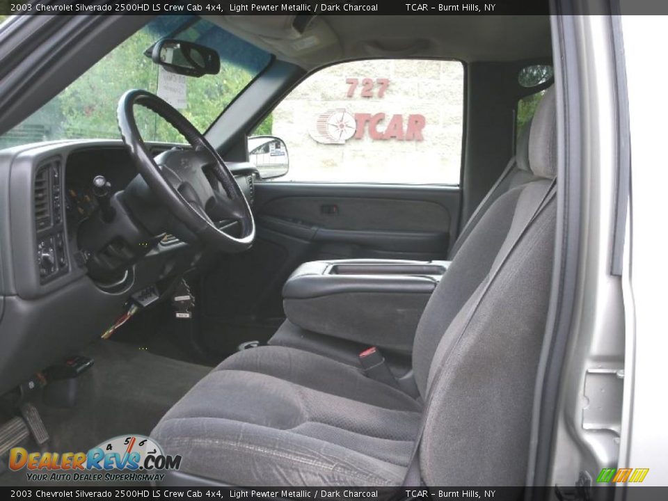 2003 Chevrolet Silverado 2500HD LS Crew Cab 4x4 Light Pewter Metallic / Dark Charcoal Photo #8