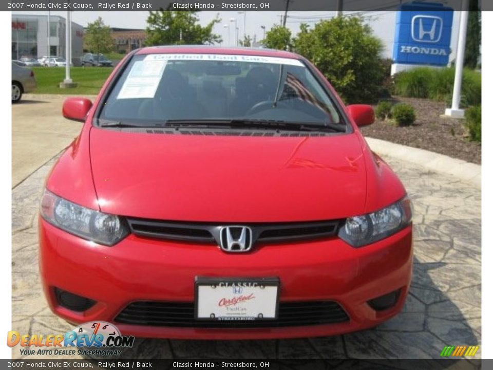2007 Honda Civic EX Coupe Rallye Red / Black Photo #1