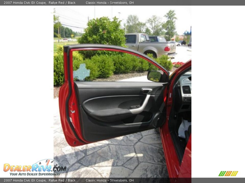 2007 Honda Civic EX Coupe Rallye Red / Black Photo #6