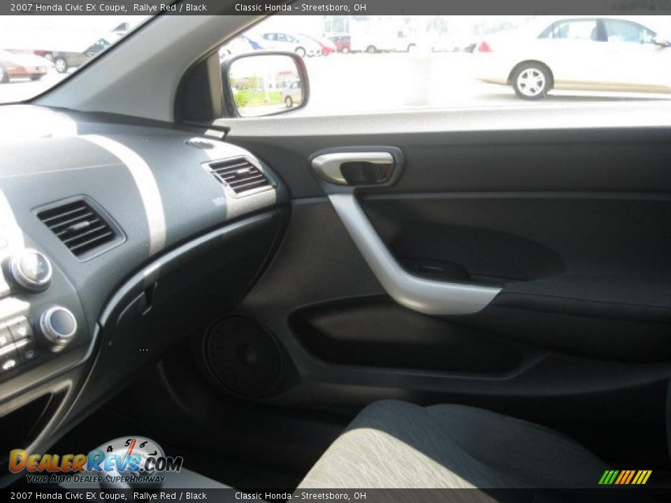 2007 Honda Civic EX Coupe Rallye Red / Black Photo #8