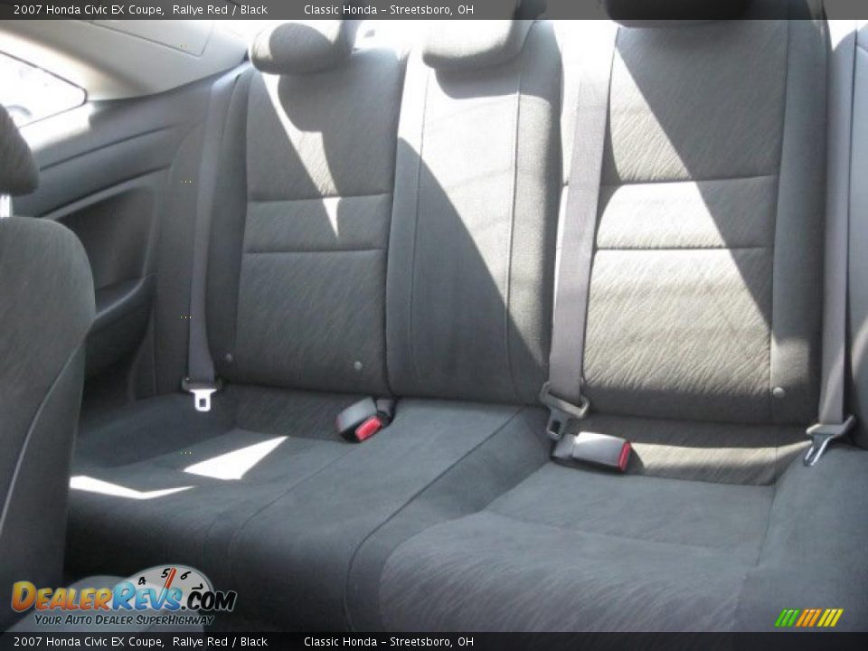 2007 Honda Civic EX Coupe Rallye Red / Black Photo #9