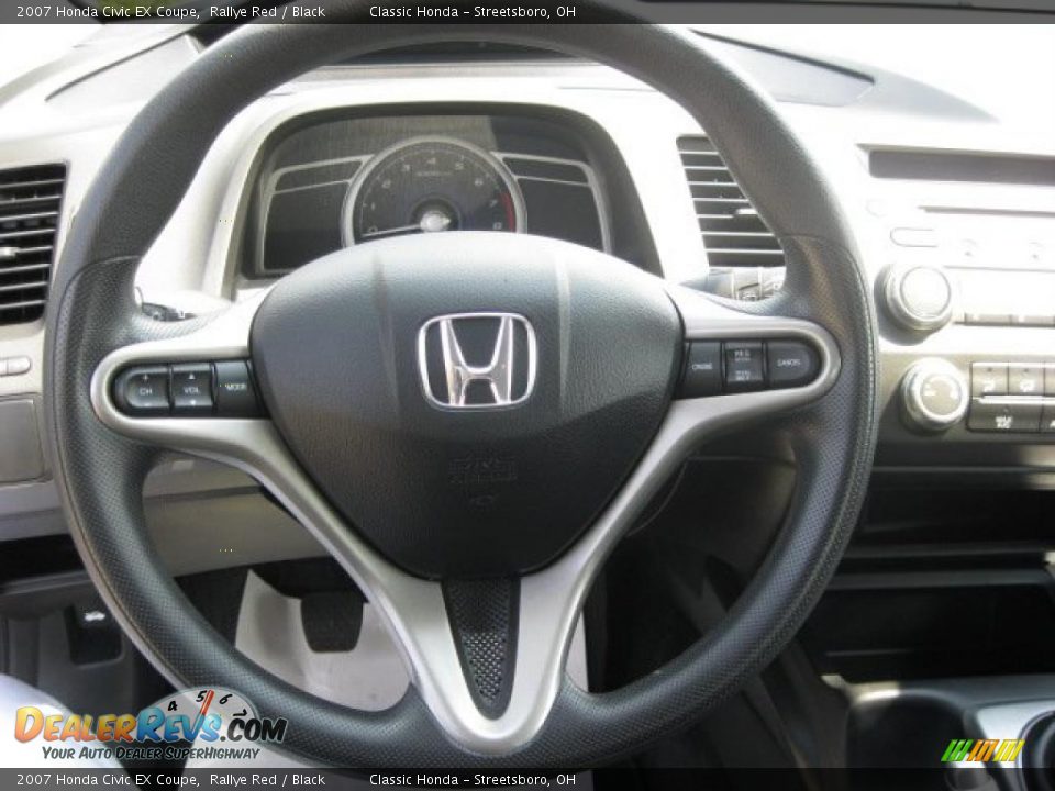 2007 Honda Civic EX Coupe Rallye Red / Black Photo #13