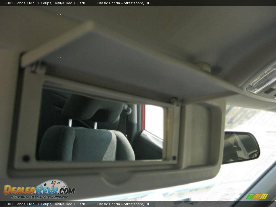 2007 Honda Civic EX Coupe Rallye Red / Black Photo #19