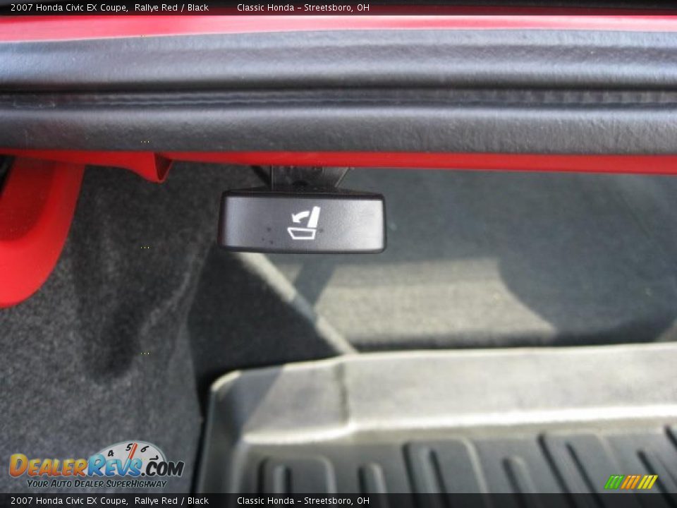 2007 Honda Civic EX Coupe Rallye Red / Black Photo #23