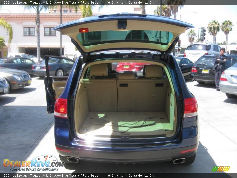 2004 Volkswagen Touareg V8 Shadow Blue Metallic / Pure Beige Photo #5