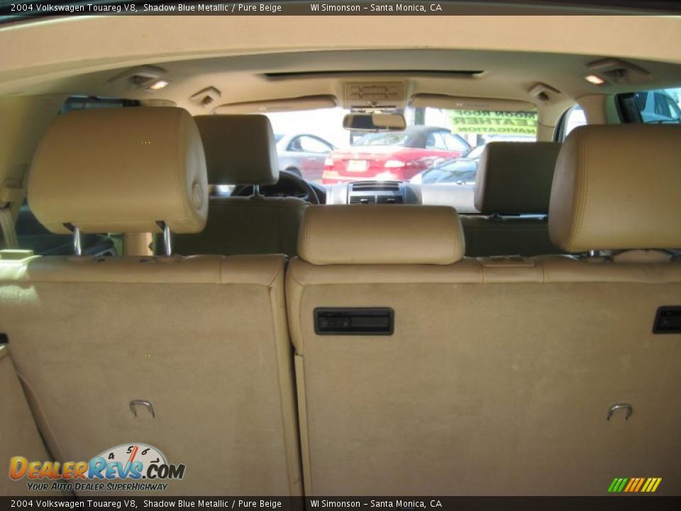 2004 Volkswagen Touareg V8 Shadow Blue Metallic / Pure Beige Photo #6