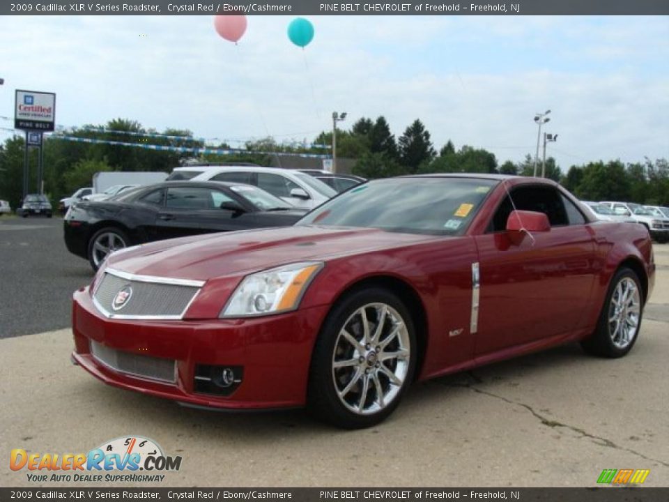 2009 Cadillac XLR V Series Roadster Crystal Red / Ebony/Cashmere Photo #2