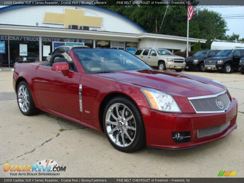 2009 Cadillac XLR V Series Roadster Crystal Red / Ebony/Cashmere Photo #4