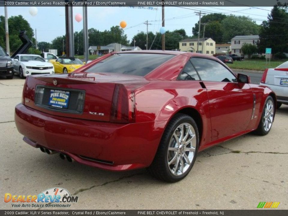 2009 Cadillac XLR V Series Roadster Crystal Red / Ebony/Cashmere Photo #7