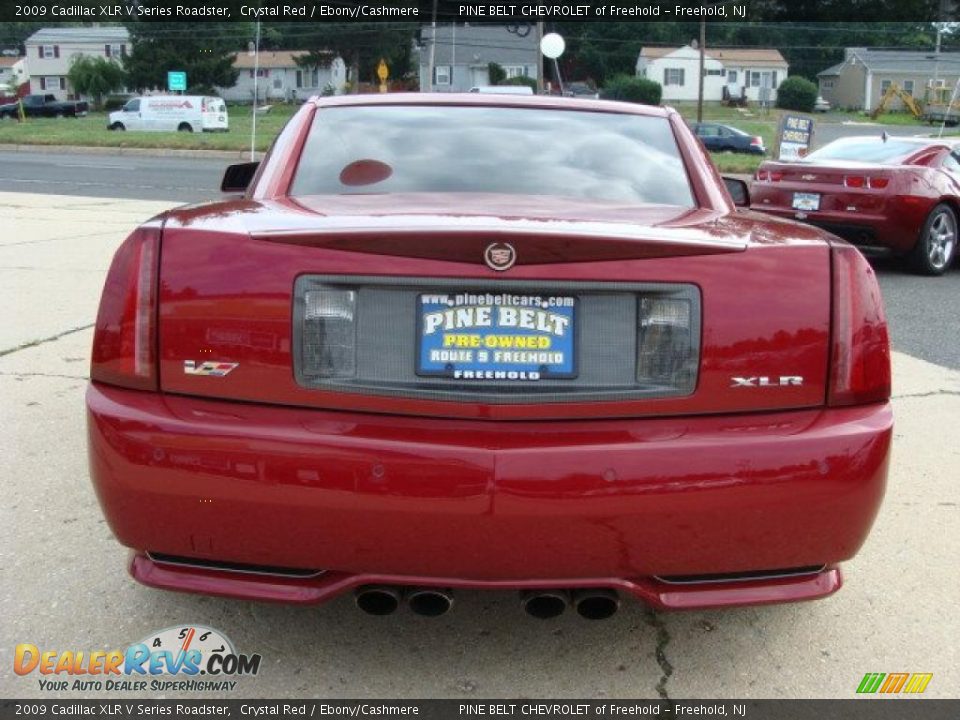 2009 Cadillac XLR V Series Roadster Crystal Red / Ebony/Cashmere Photo #8