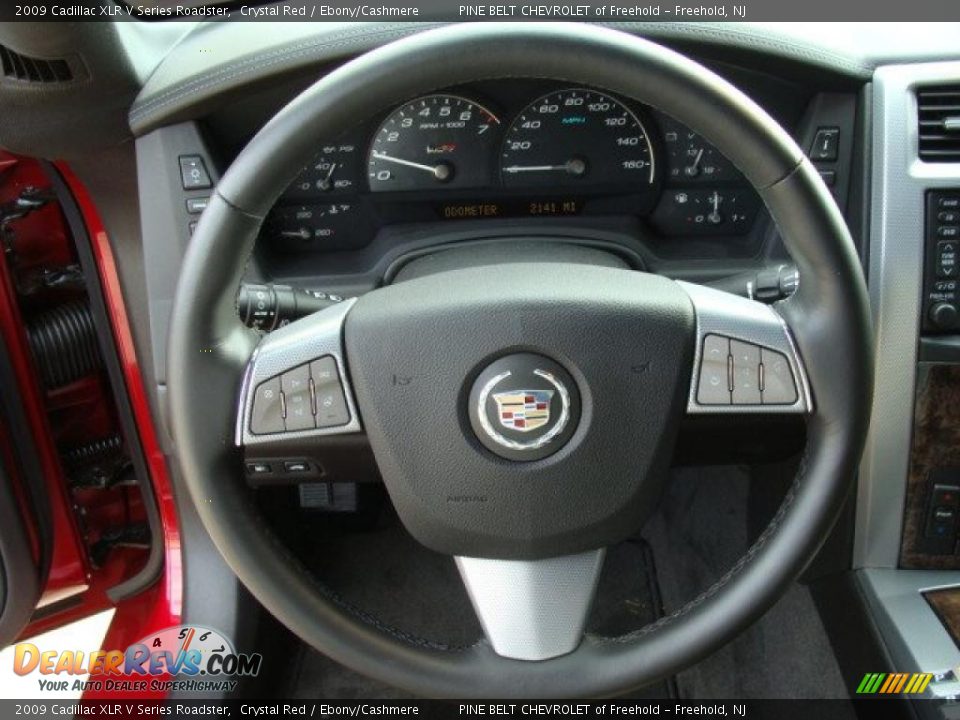 2009 Cadillac XLR V Series Roadster Crystal Red / Ebony/Cashmere Photo #14