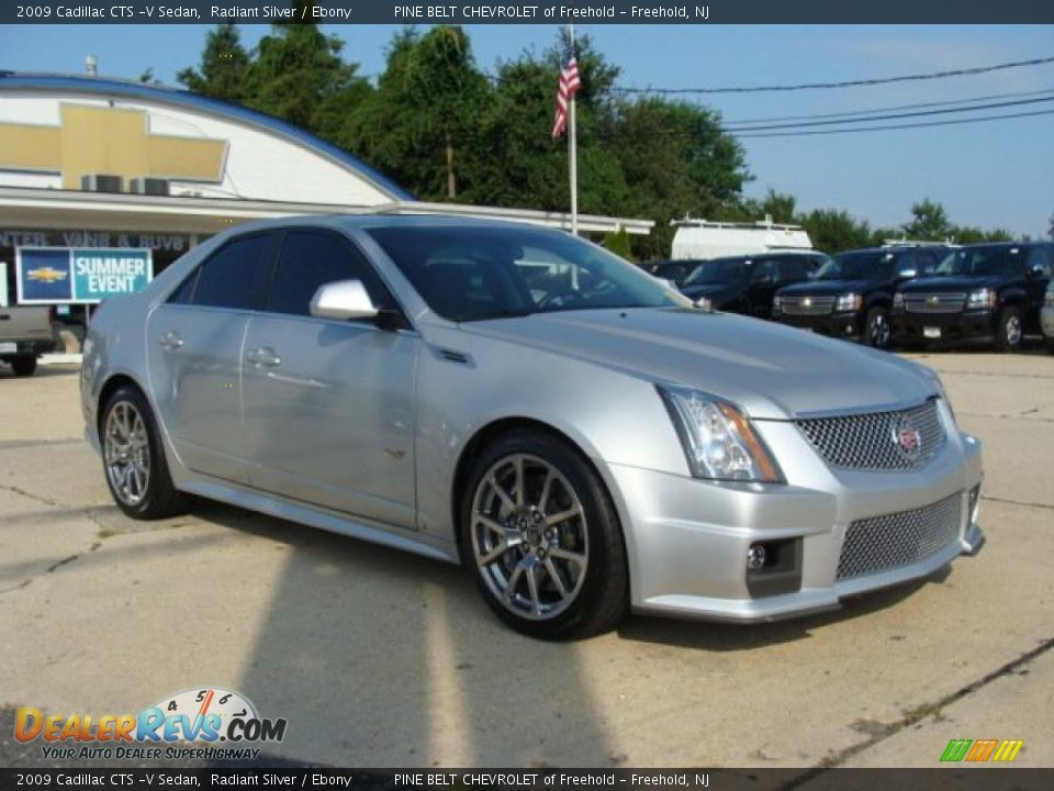 2009 Cadillac CTS -V Sedan Radiant Silver / Ebony Photo #3