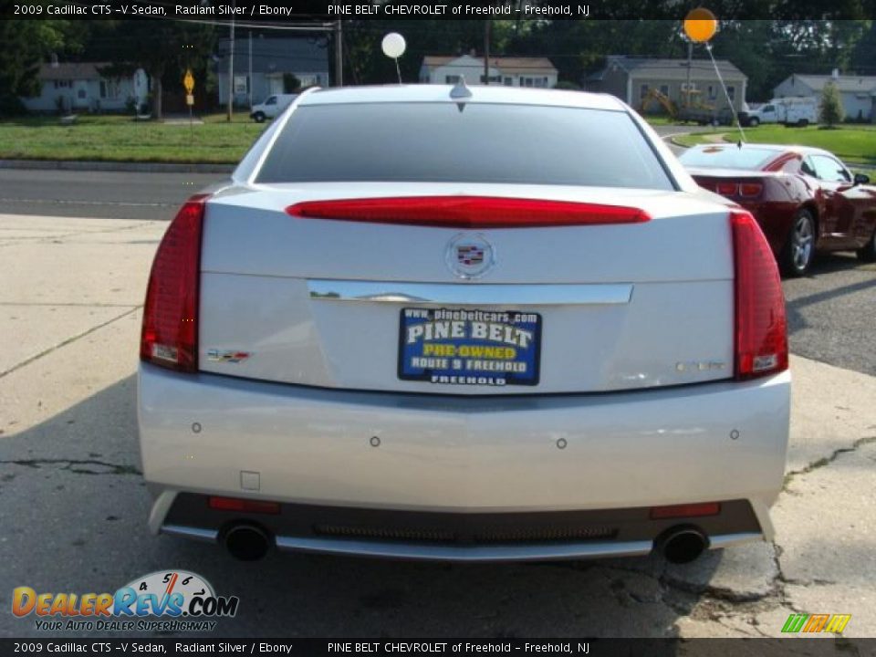 2009 Cadillac CTS -V Sedan Radiant Silver / Ebony Photo #6