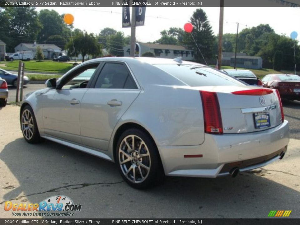 2009 Cadillac CTS -V Sedan Radiant Silver / Ebony Photo #7