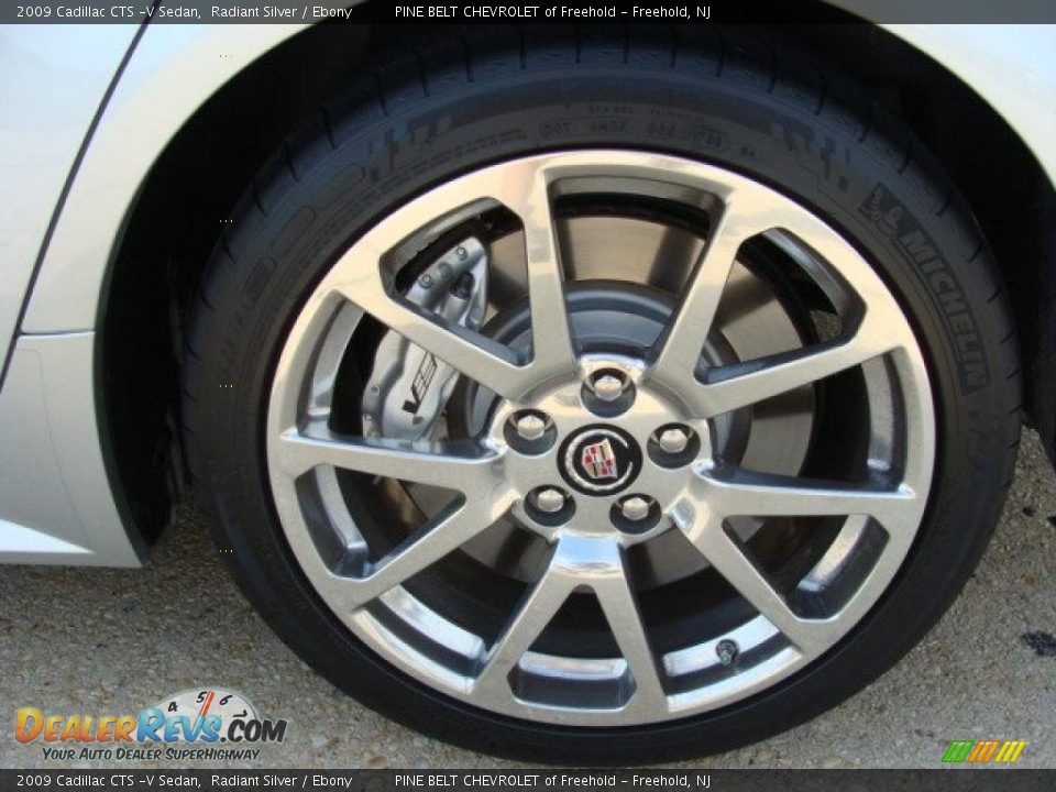 2009 Cadillac CTS -V Sedan Radiant Silver / Ebony Photo #14