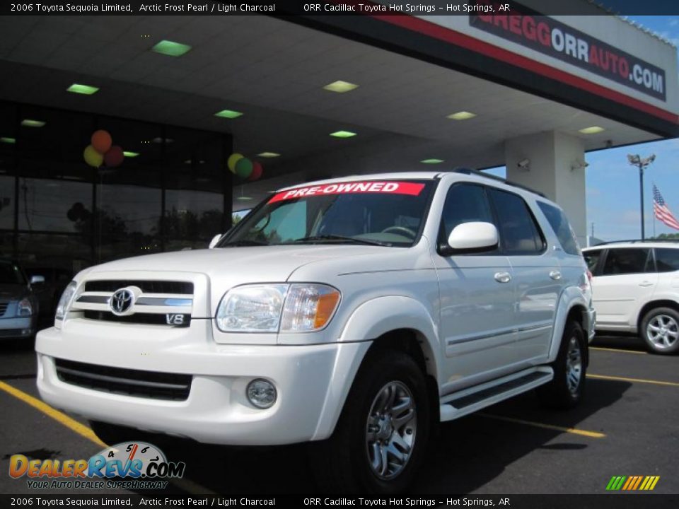 2006 Toyota Sequoia Limited Arctic Frost Pearl / Light Charcoal Photo #1