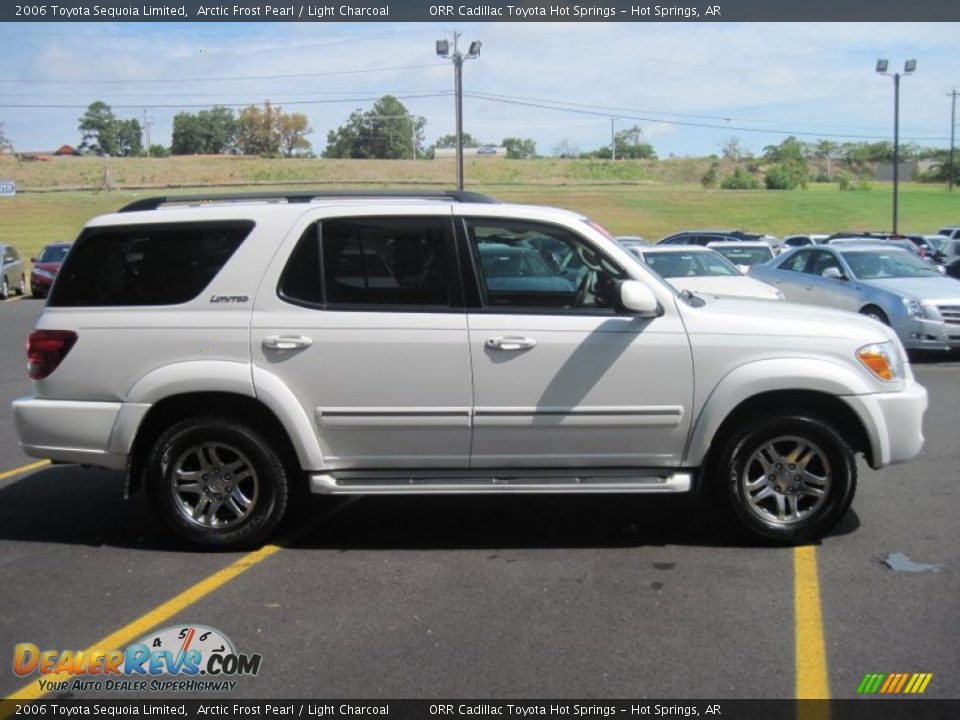 2006 Toyota Sequoia Limited Arctic Frost Pearl / Light Charcoal Photo #3