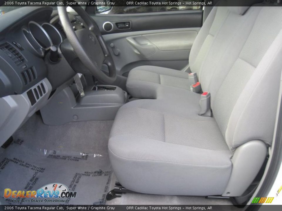 2006 Toyota Tacoma Regular Cab Super White / Graphite Gray Photo #12