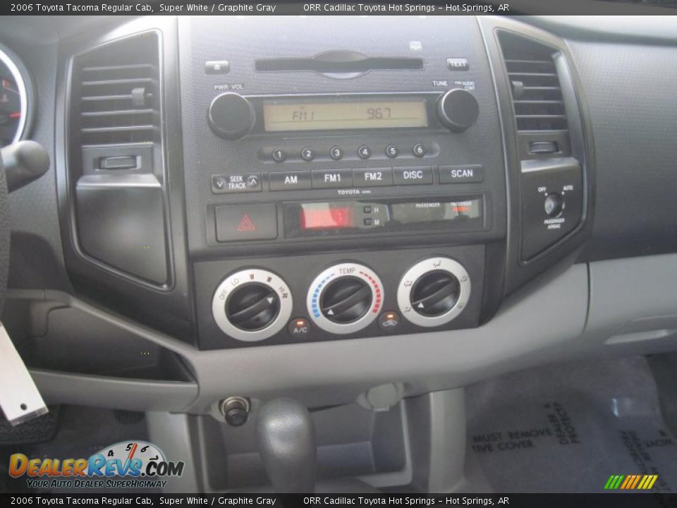 2006 Toyota Tacoma Regular Cab Super White / Graphite Gray Photo #13