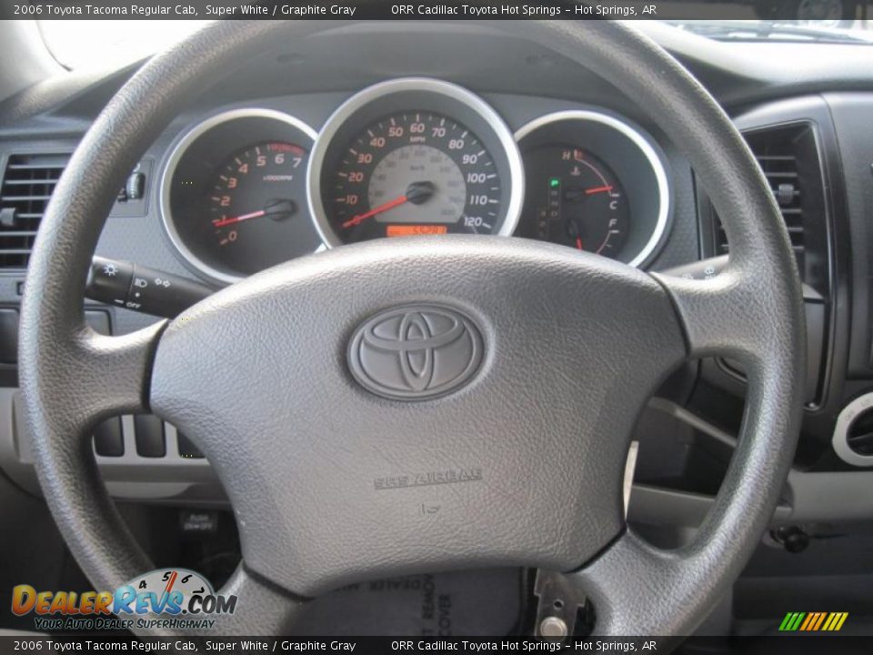 2006 Toyota Tacoma Regular Cab Super White / Graphite Gray Photo #14