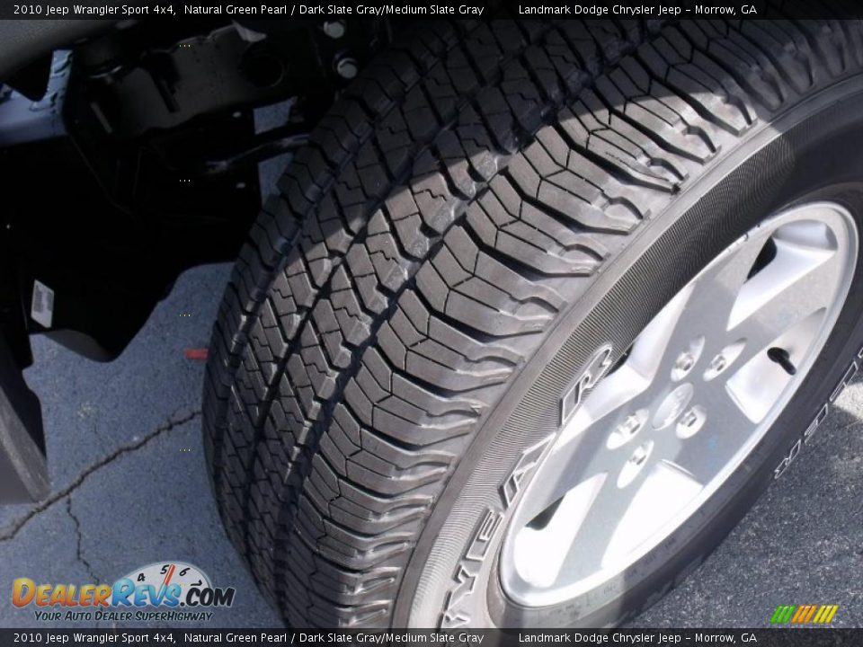 2010 Jeep Wrangler Sport 4x4 Natural Green Pearl / Dark Slate Gray/Medium Slate Gray Photo #14