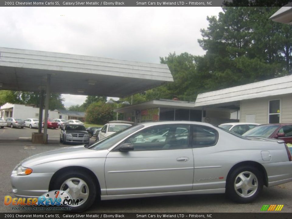 2001 Chevrolet Monte Carlo SS Galaxy Silver Metallic / Ebony Black Photo #5